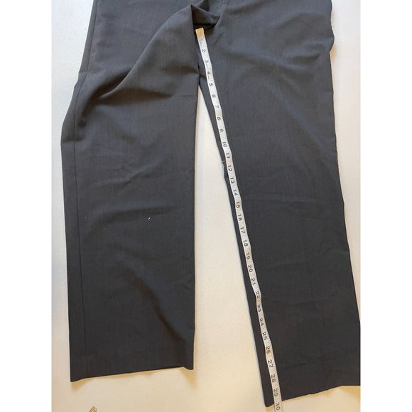 Van Heusen Mens Dress Pants Straight Leg Flat Front 505M103028 Charcoal SZ 36x30 - Picture 7 of 10